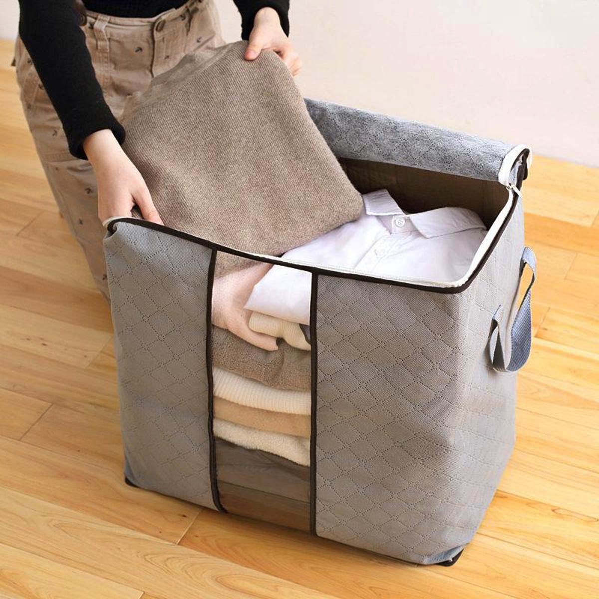 11 Unbelievable 62L Folding Bamboo Charcoal Clothes Storage Bag for 2024