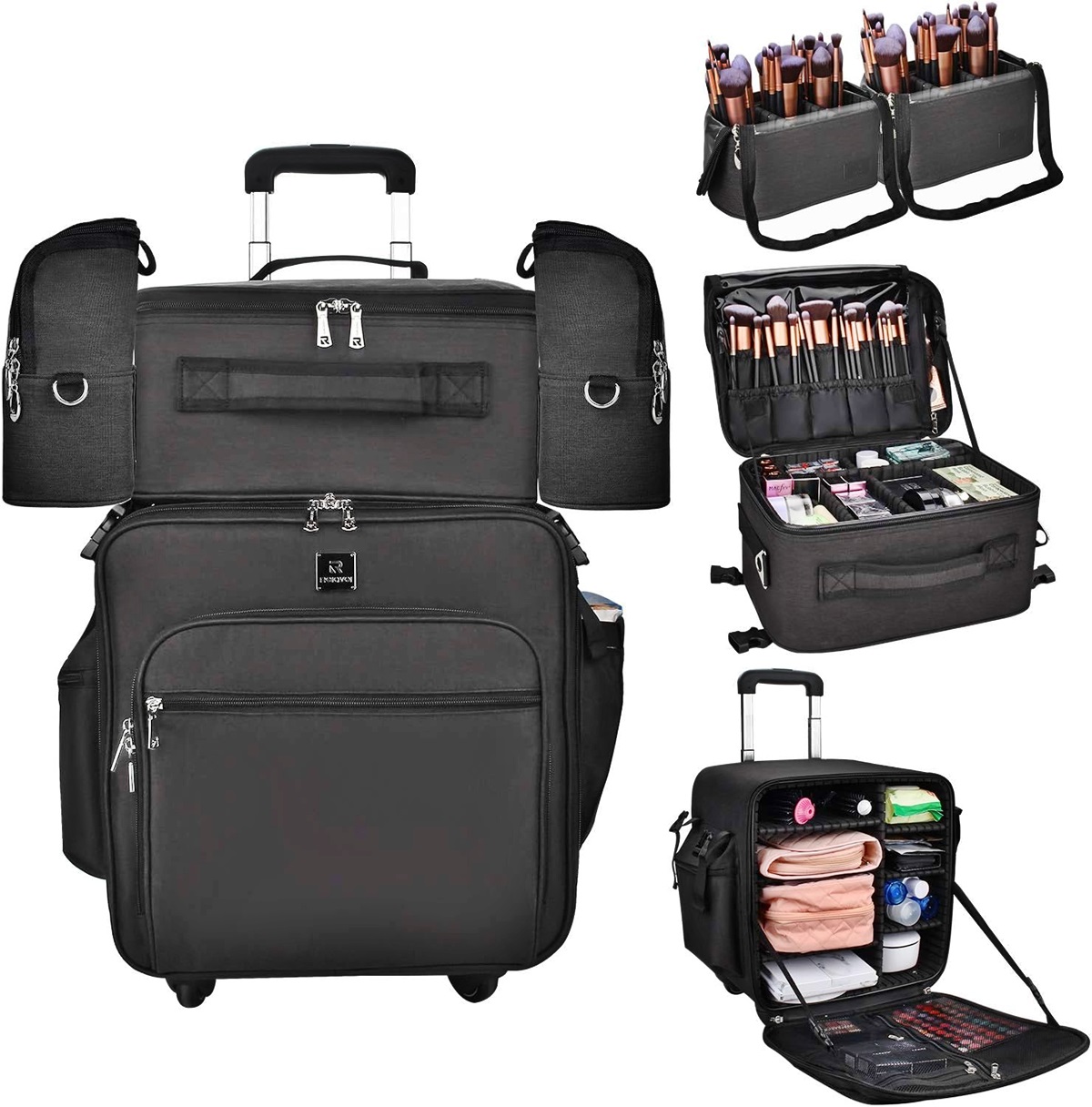 12 Best Relavel Travel Makeup Train Case Makeup Cosmetic Case Organizer for 2024