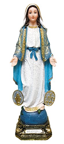 12 Inch Our Lady of Miracle Statue Mary Statue Catholic Sculpture