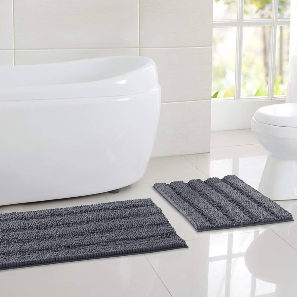 KMAT Bathroom Rugs Bath Mat 20x32 In,Luxury Soft Shaggy