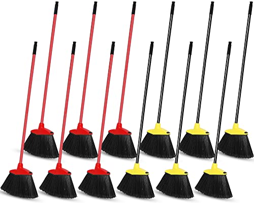 12 Pack Angle Broom Bulk Set