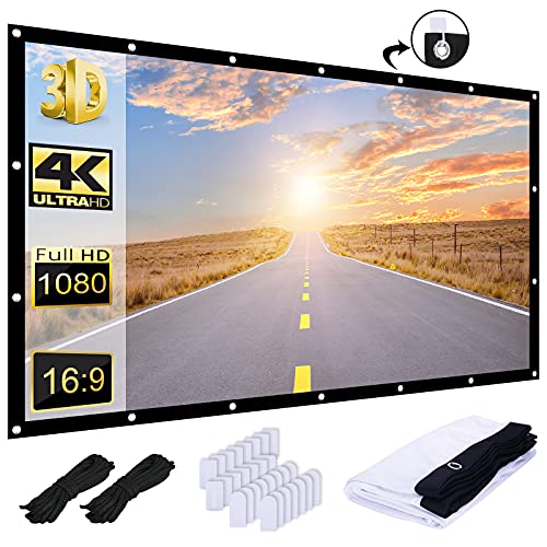 120 inch Portable HD Hanging Movie Screen