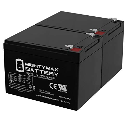 12V 12AH SLA Battery - 2 Pack