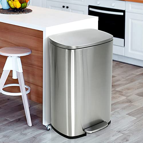 13 Gallon Stainless Steel Kitchen Trash Can