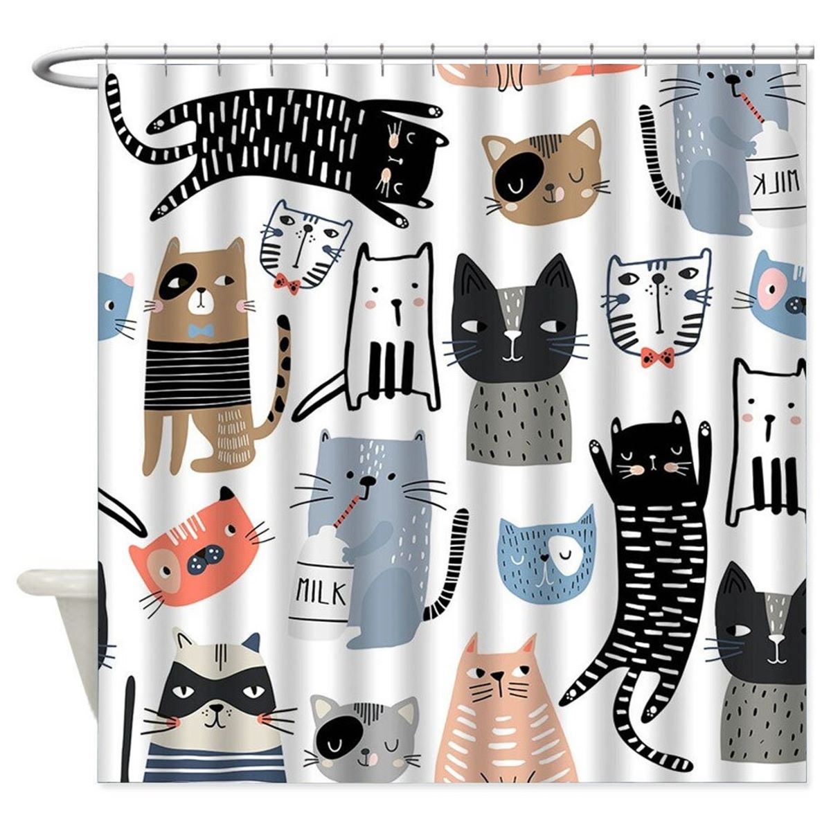 13 Superior Cat Shower Curtain for 2024