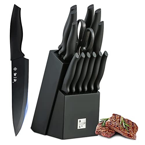 14-Piece High Carbon Stainless Steel Chef Knife Set