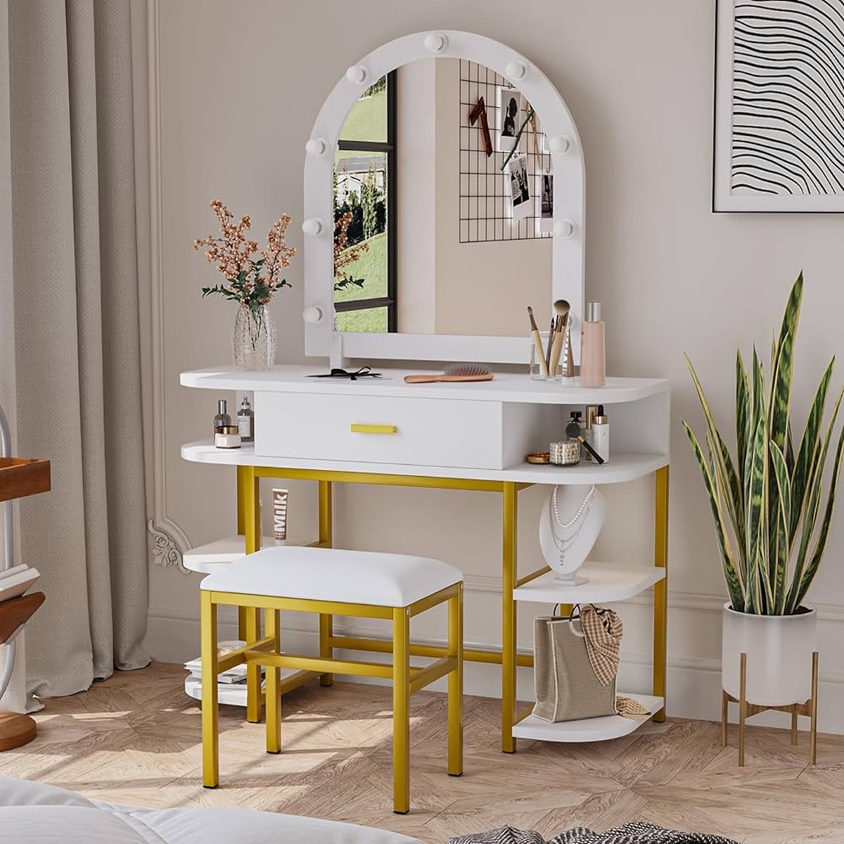 14 Unbelievable Girls Vanity Table With Mirror And Bench for 2023