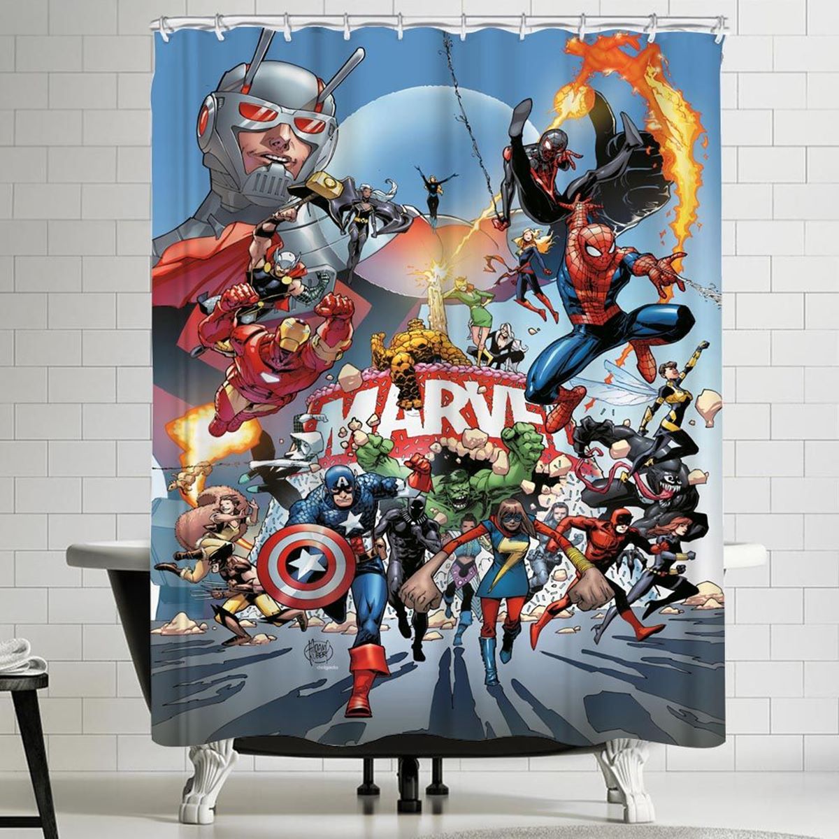 14 Unbelievable Marvel Shower Curtain for 2024