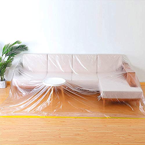 146"/12ft Plastic Sofa Couch Cover