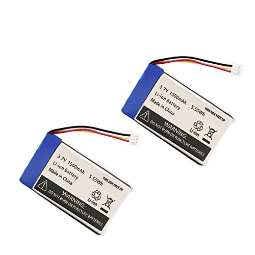 1500mAh 3.7v Batteries Pack Replacement for Infant Optics DXR-8 Video Baby Monitor (2 Pack)