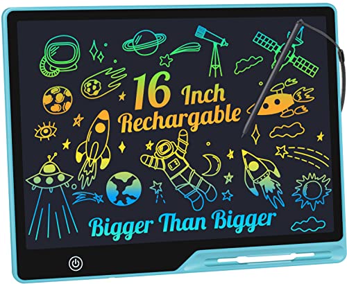 16 Inch Colorful Screen Rechargeable Doodle Board