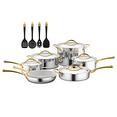 16-Piece NutriChef Kitchenware Pots & Pans Set