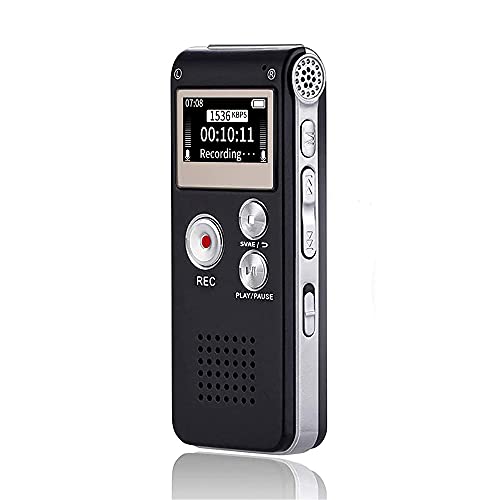 16GB Voice Recorder with Playback for Lectures