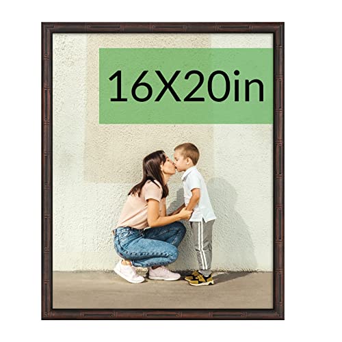 16x20 Coffee Poster Frame with Bamboo Design
