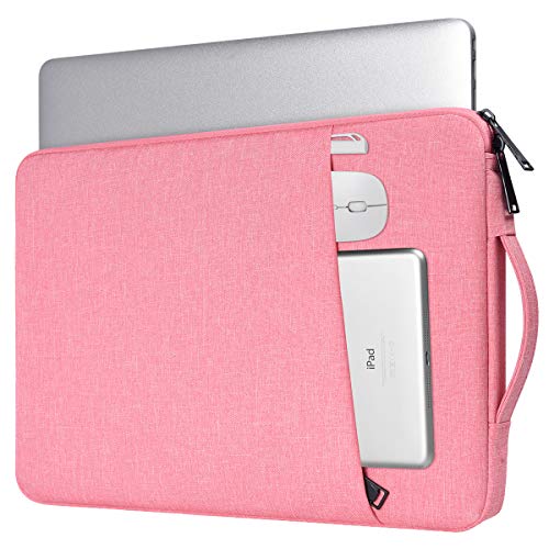 17 17.3 Inch Laptop Bag for Women, Carrying Computer Notebook Sleeve Case for Acer Chromebook 17/ Dell Inspiron/MSI/HP Envy Pavilion/ASUS/Lenovo IdeaPad College School Office Travel,Pink