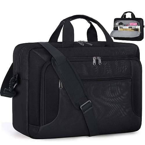 17.3 Inch Laptop Briefcase: Large Waterproof Bag for Business Office Work