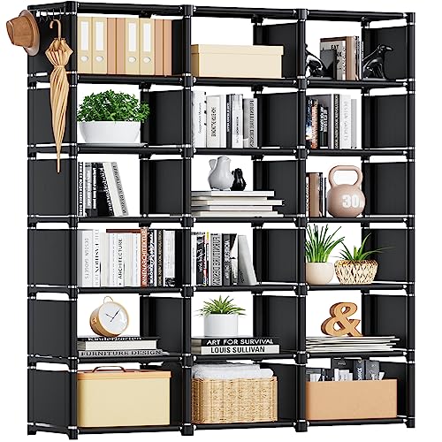 OTK 5 Tier Bookshelf, Tall Bookcase, Office Shelf Storage