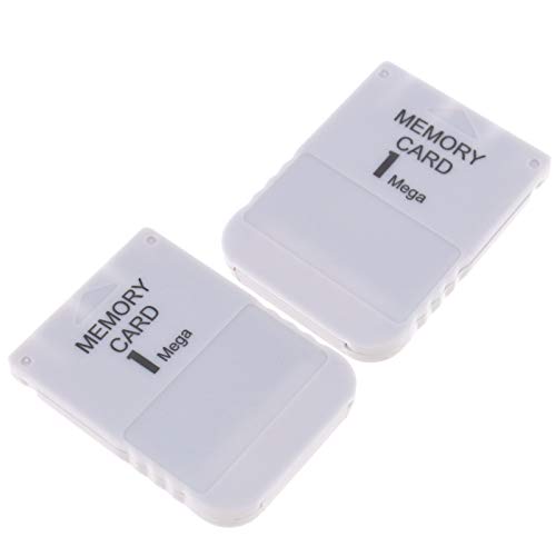 1MB Memory Card 15 Block for Sony PS1 Playstation 1 PSX Game System, 2pcs