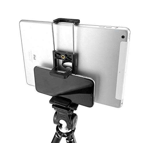 2 in 1 Universal Tablet Tripod Mount and Smartphone Holder