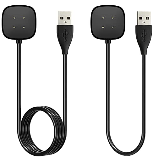 [2-Pack] Charger Cable Compatible with Fitbit Sense/Fitbit Versa 3