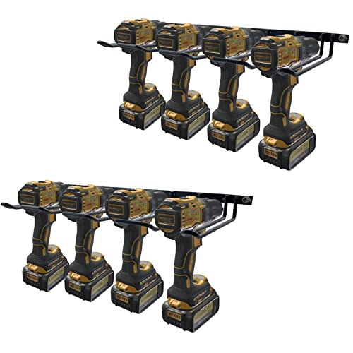 2 Pack Drill Holder, Power Tool Organizer Wall Mount
