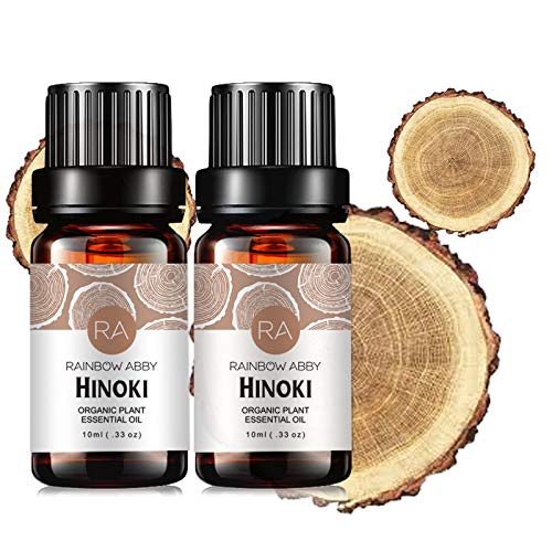 2-Pack Hinoki Essential Oil: Pure Organic Aromatherapy for Relaxation