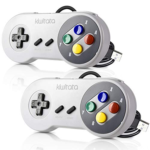 2 Pack Retro SNES USB Controller for PC Games