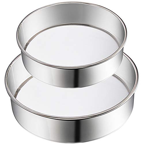 2 Pack Stainless Steel Flour Sifter