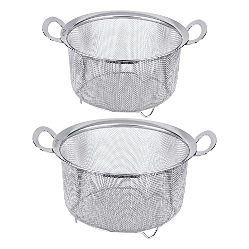 2 Pack Stainless Steel Kitchen Strainers