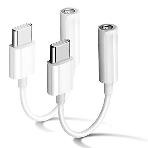 2 Pack USB-C to 3.5mm Headphone Jack Adapter