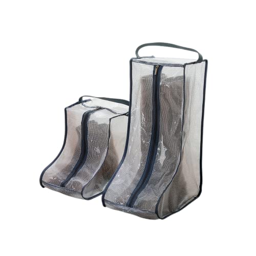 2 Set Boot Storage Bags: Portable Short and Tall Boots Organizer