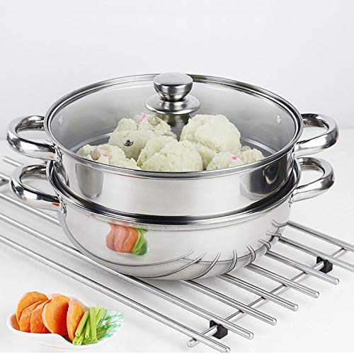 2 Tier Stainless Steel Steamer Pot