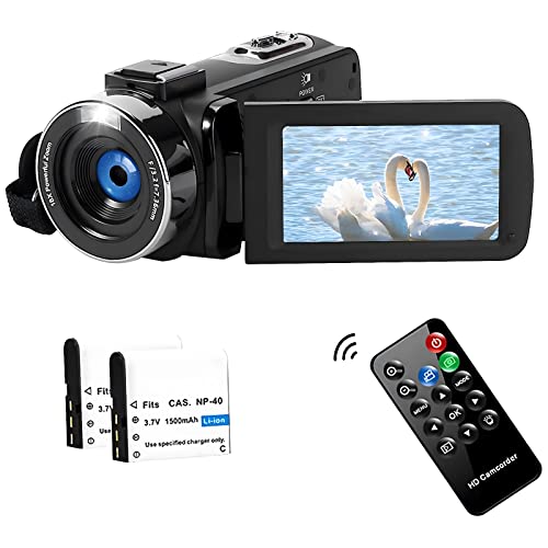 2.7K Digital Camcorder with LED Fill Light and Zoom