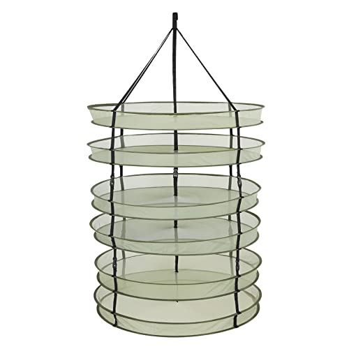 2.8ft 6 Layer Herb Drying Rack Net Plant Hanging Mesh with Sturdy Support