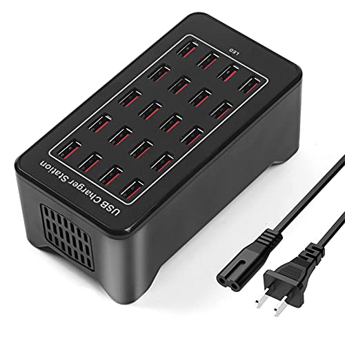 20 Port 100W(20A) Multiport USB Charging Station