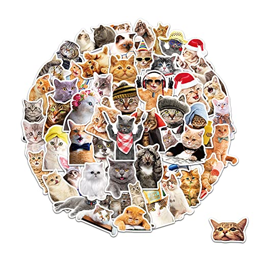 200PCS Cat Stickers: Cute and Waterproof Vinyl Stickers for Personalization