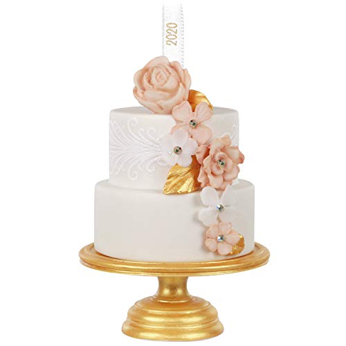 2020 Year Dated A Slice of Love Wedding Cake Porcelain