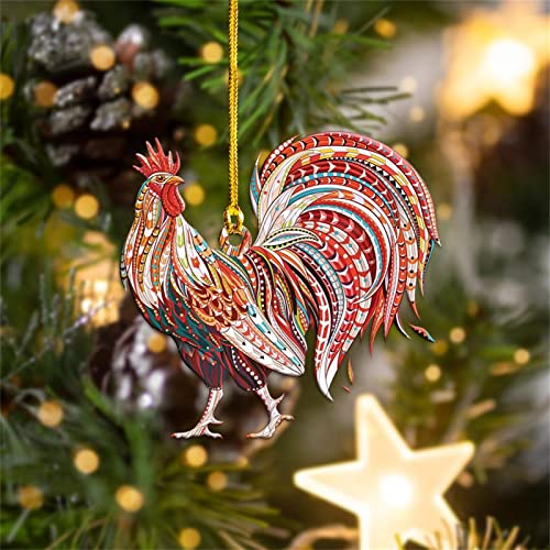 2022 Chicken Christmas Tree Decorations