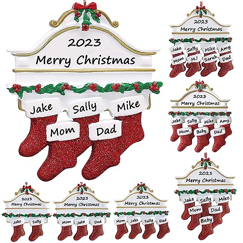 2023 Custom Christmas Ornaments for Family of 5