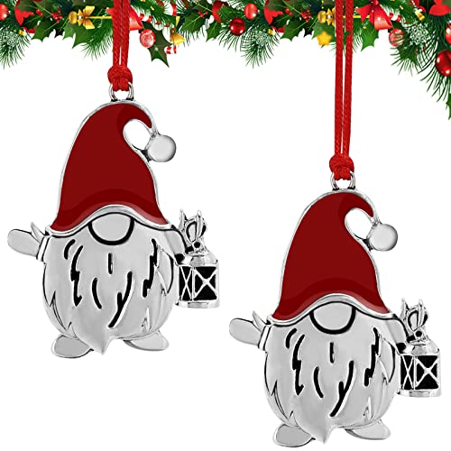 2023 Silver Christmas Gnome Ornament