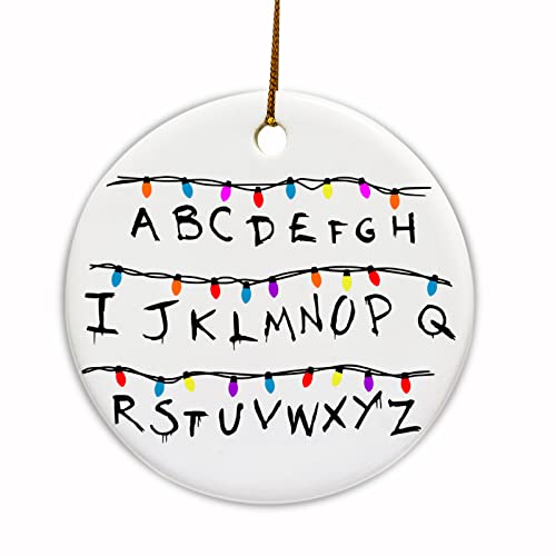 Christmas Ornaments 2023, Stranger Inspired Things Christmas Ornaments  2023, Double-Side Printed Hellfire Club Christmas Ornament Gifts for Kids  Fans