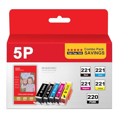 220 and 221 Ink Cartridges Value Pack