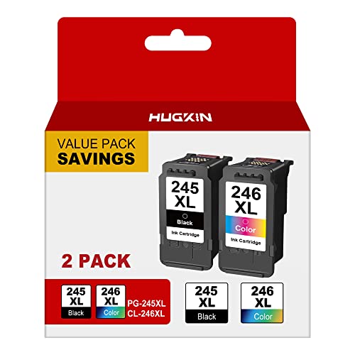 245XL 246XL Combo Pack Replacement for Canon Ink Cartridges 245 and 246 PG-245XL CL-245XL
