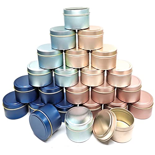 24Pcs 4oz Candle Tins for DIY Candle