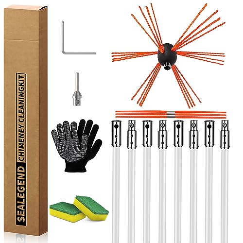 26 Feet Chimney Sweep Kit - Efficient and Cost-Effective Maintenance Tool