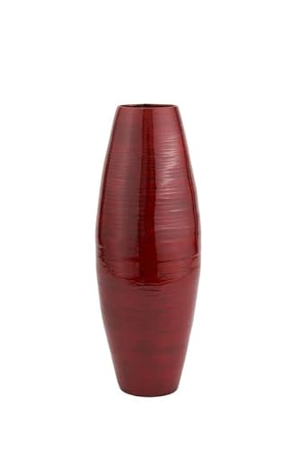 27-inch Natural Bamboo Cylinder Floor Vase Wooden