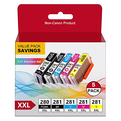 280xxl 281xxl Black Color Ink cartridges for Canon Printers
