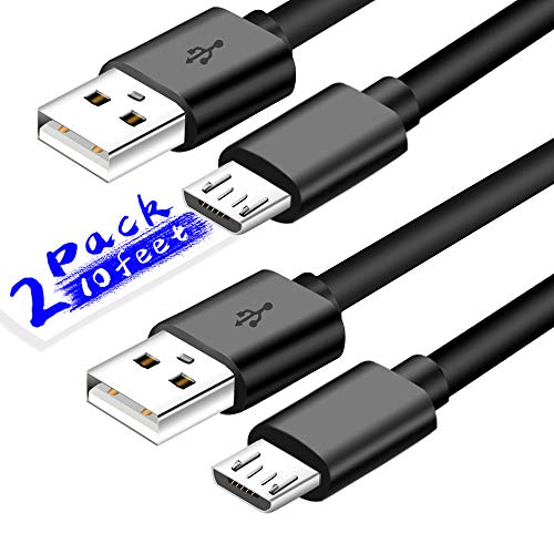 2Pack 10Ft Long Micro USB Cable