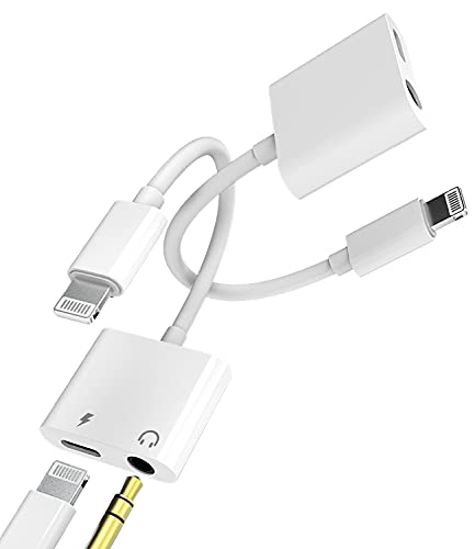 2Pack iPhone AUX Adapter with Lightning to 3.5mm Cable