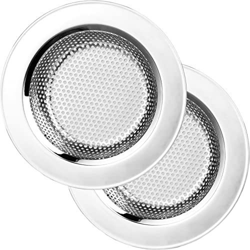 2PCS Stainless Steel Sink Strainer for Kitchen Sinks